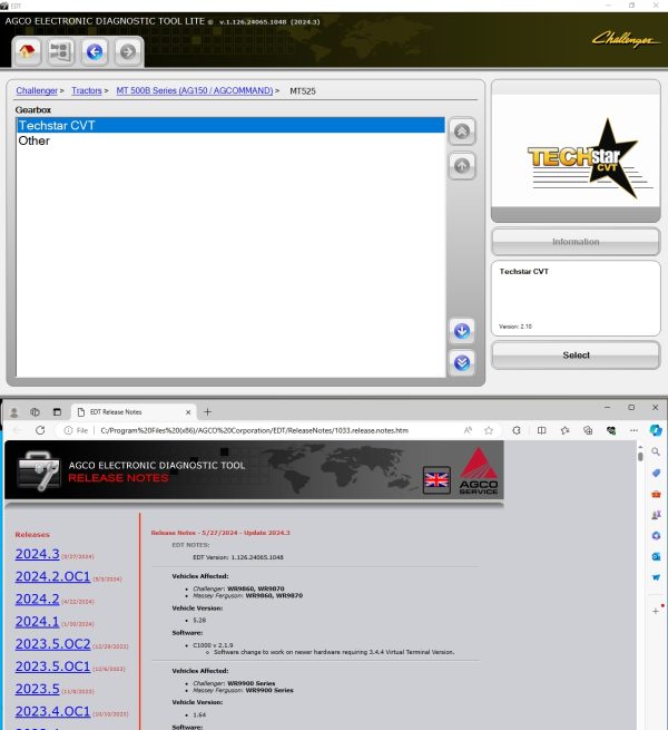 AGCO EDT V1.126.24065.1048 06.2024 Diagnostic Software 4