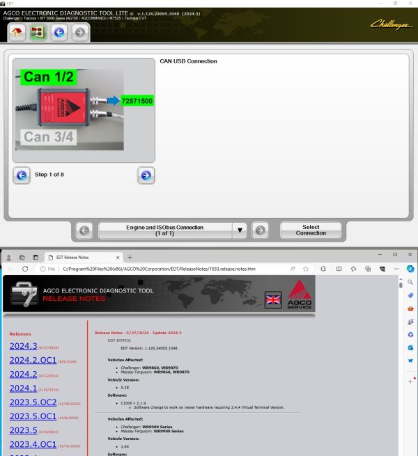 AGCO EDT V1.126.24065.1048 06.2024 Diagnostic Software 6