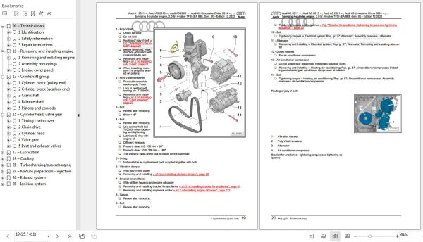 Audi A1 2011 2018 8X 8X1 8XA 8XF 8XK Workshop Manual 1