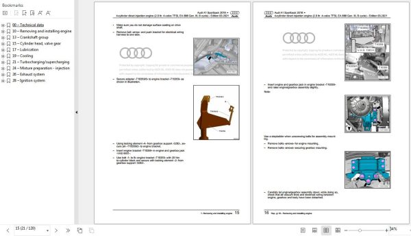 Audi A1 2019 2023 GBA GBH GB Workshop Manual 1