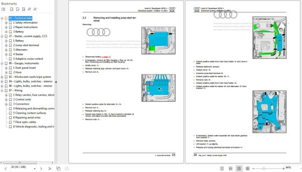 Audi A1 2019 2023 GBA GBH GB Workshop Manual 2
