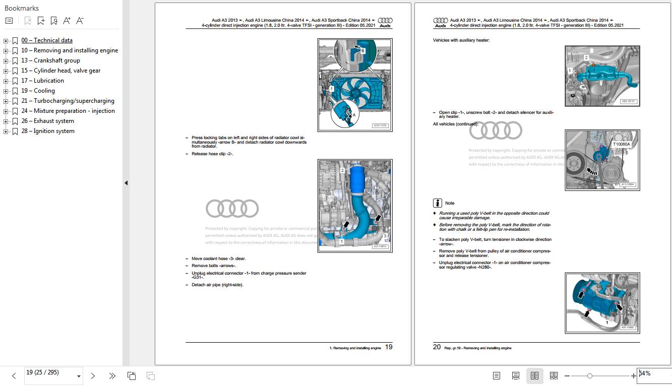 Audi A3 2013 2019 8VM 8VA 8VS 8V7 8V1 85S 85A 8VK 85M 85F