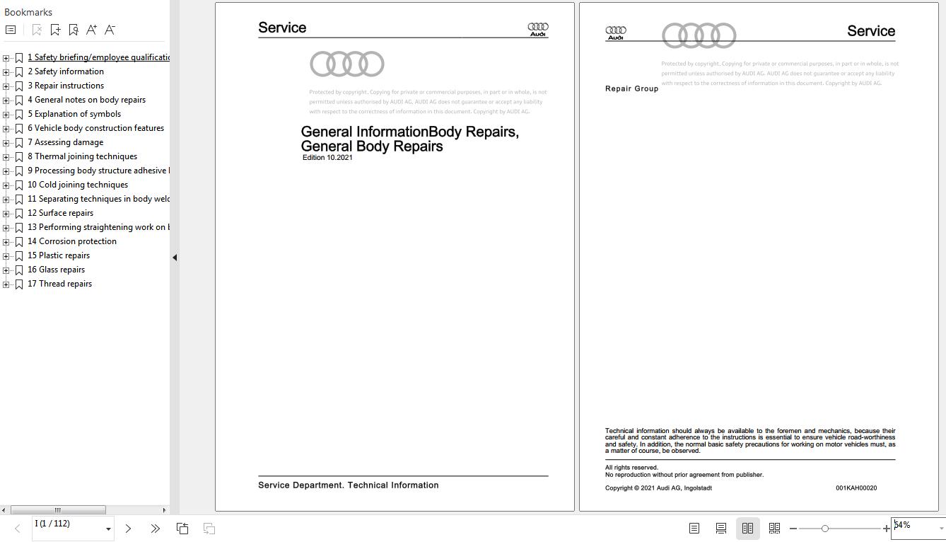 Audi A3 2020 2023 Repairs Manual