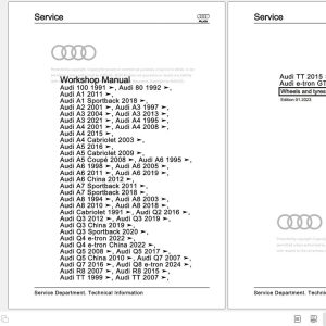 Audi A4 1995 2002 A4 Avant 8D 8D2 8D5 Workshop Manual
