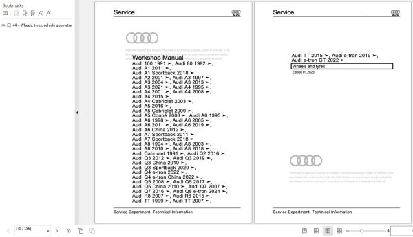 Audi A5 Coupe 2008 2016 8T 8T3 8TA Workshop Manual