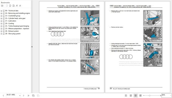 Audi A5 Coupe 2008 2016 8T 8T3 8TA Workshop Manual 1