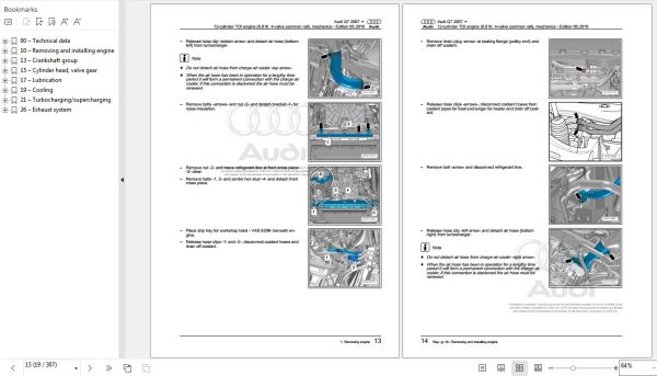 Audi Q7 2007 2015 4L 4LB Workshop Manual 1