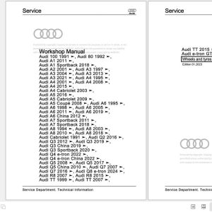 Audi R8 2016 2023 4S 4S3 4S9 4SP 4SR Workshop Manual
