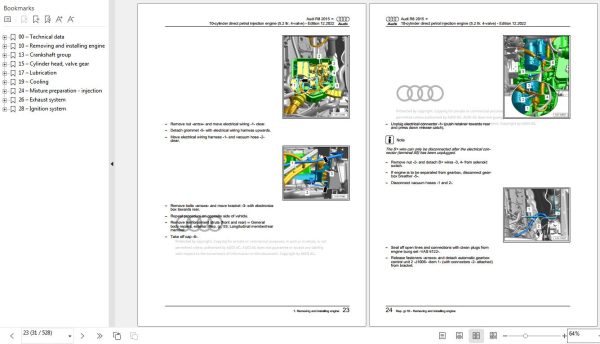 Audi R8 2016 2023 4S 4S3 4S9 4SP 4SR Workshop Manual 1