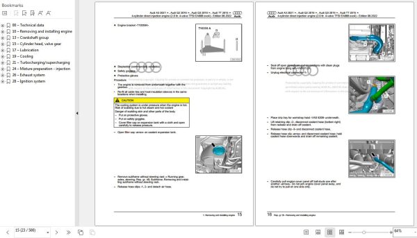 Audi TT 2015 2023 FV FV3 FV9 FVP FVR8S Workshop Manual 1