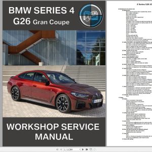 Bmw 4 Series G26 430I Xdrive Coupe Diagrams Service Repair Manual