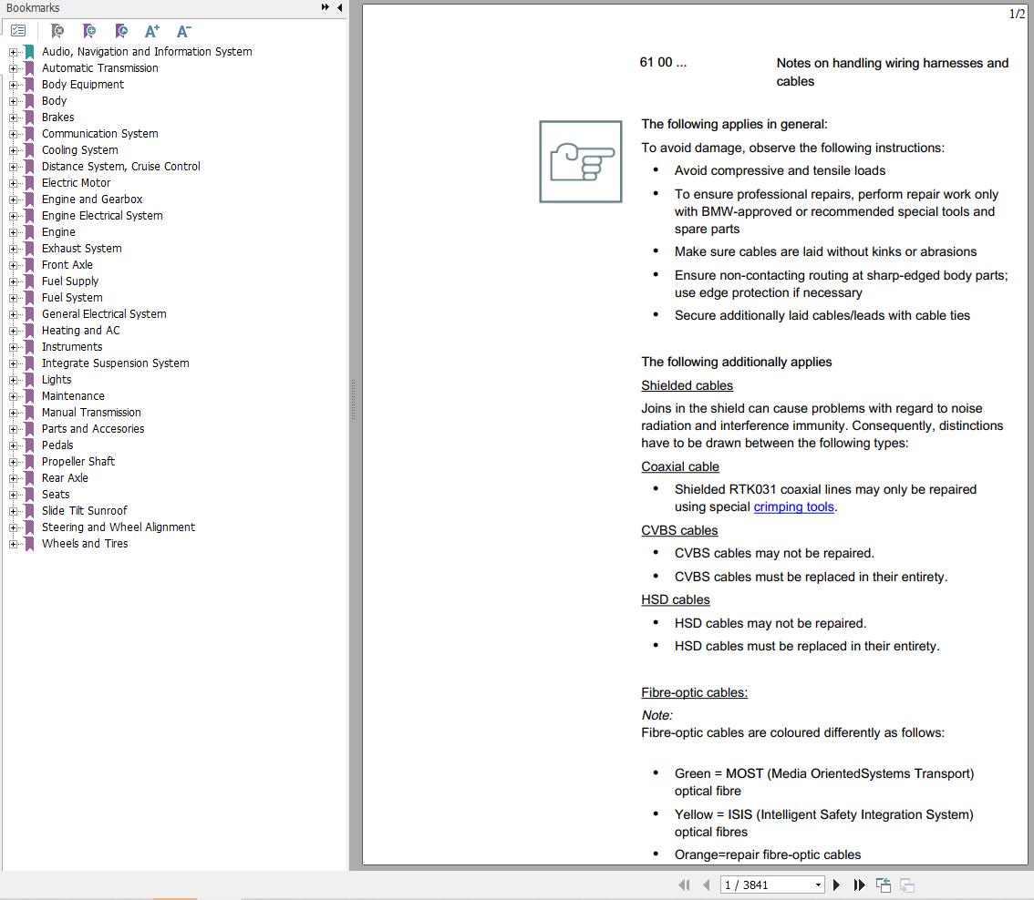 BMW 7 Series F01 N57T 2014 Service and Repair Manual