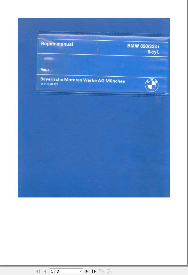 BMW E21 3 Series 1975 1983 Diagram Service Repair Manual