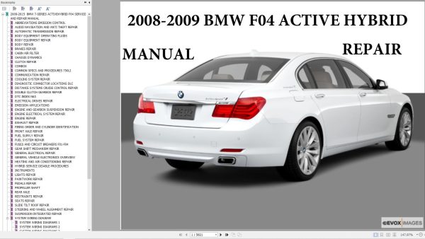 BMW F04 Hybrid 2008 2015 Wiring Diagrams Service Repair Manual