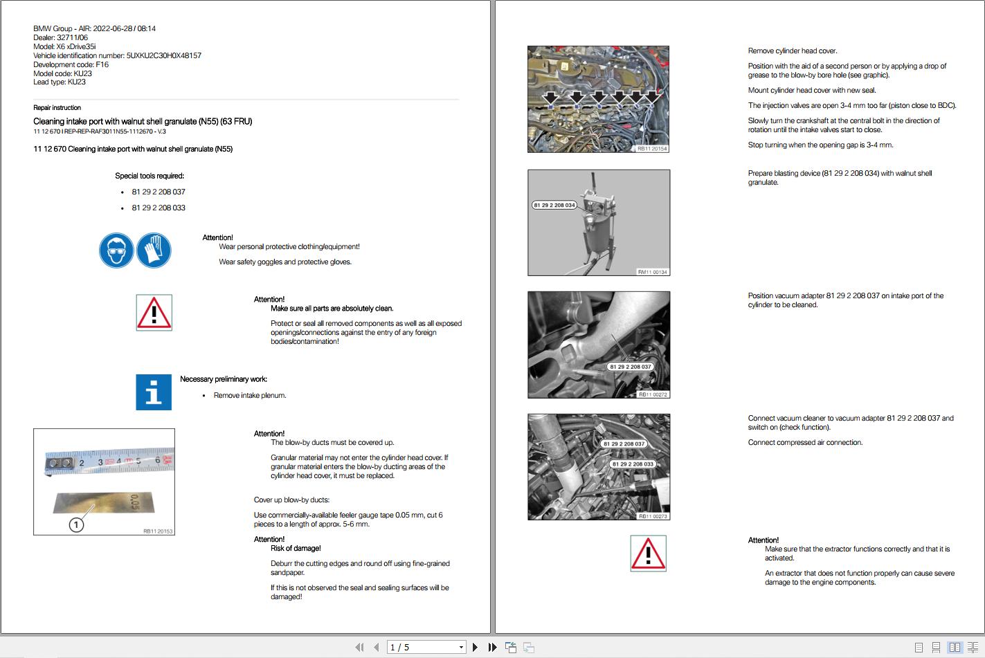 BMW F16 Service and Repair Manual