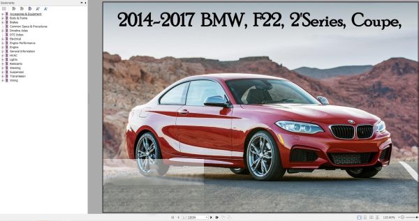 BMW F22 2 Series 2014 2018 Wiring Diagram Service Repair Manual