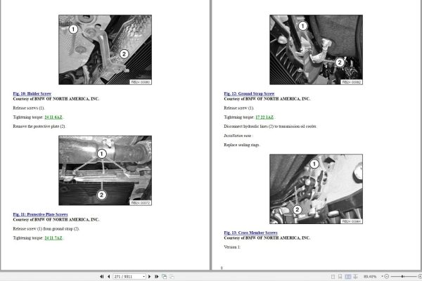 BMW F32 F33 F36 4 SERIES 2013 2020 Schematic Service Repair Manual