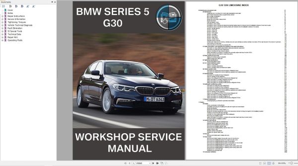 BMW G30 Diagrams Service Repair Manual