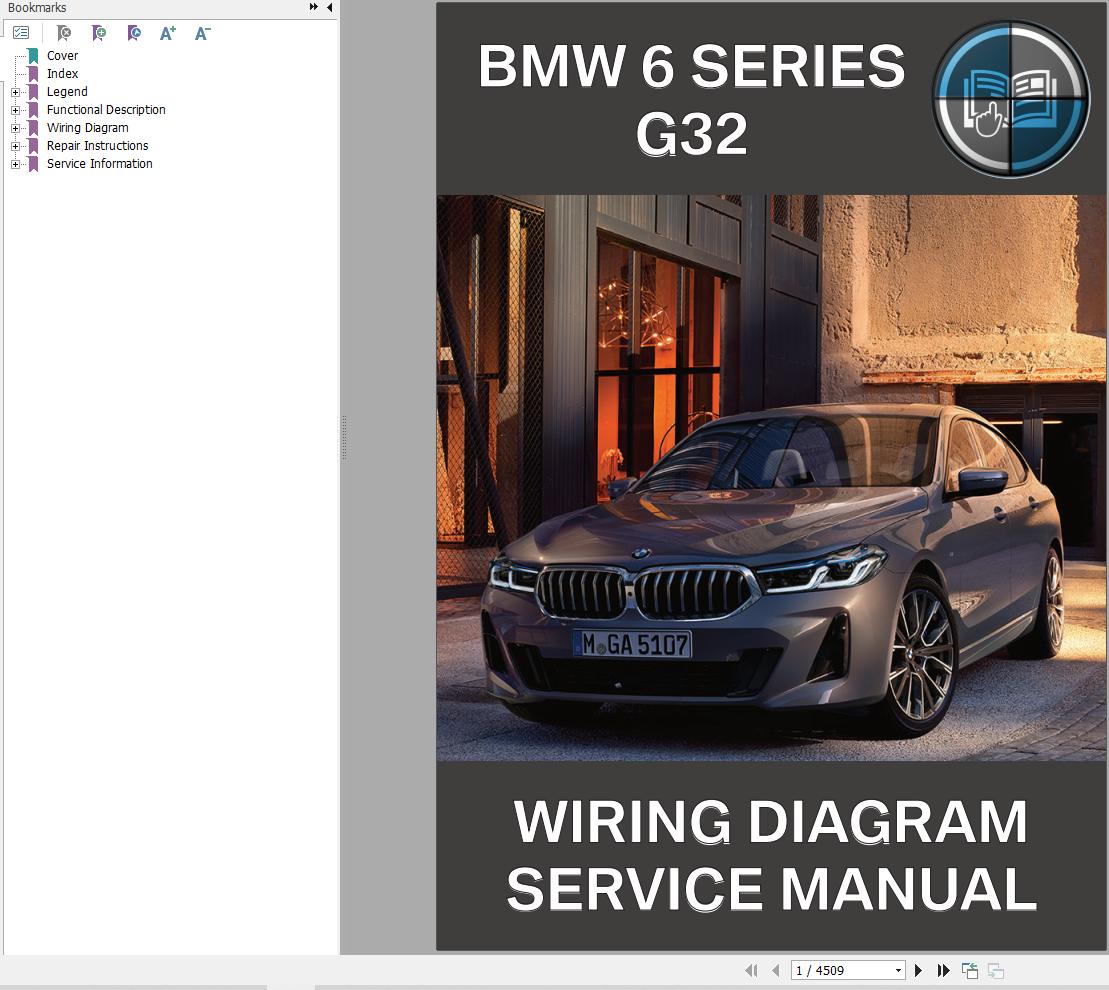 BMW G32 Wiring Diagrams Service Manual