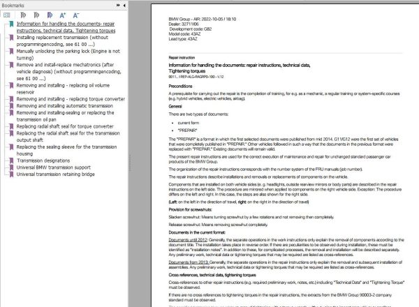 BMW G82 M4 Service Repair Manual