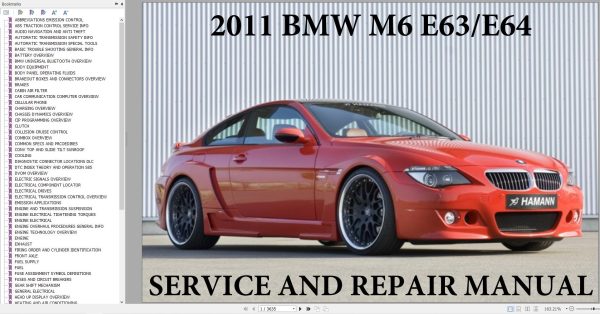 BMW M6 E63 E64 2006 2011 Wiring Diagram Service Repair Manual