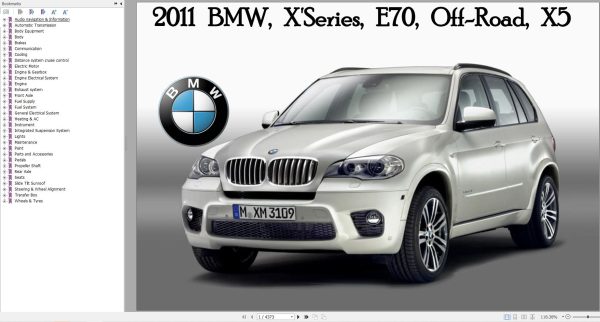 BMW X Series E70 X5 2011 Service and Repair Manual