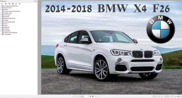 BMW X4 F26 2014 2018 Wiring Diagrams Service Repair Manual