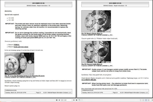 BMW X5 30i 2010 Schematic Service Repair Manual 2