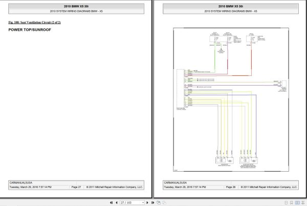 BMW X5 30i 2010 Schematic Service Repair Manual 5