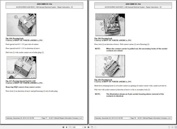 BMW X5 35D E70 2007 2013 Schematic Service Repair Manual 4