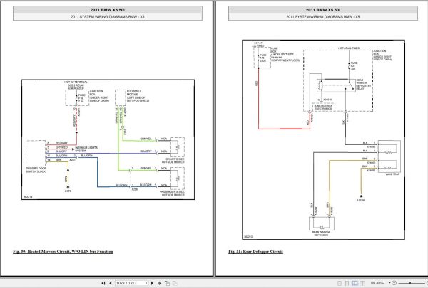 BMW X5 50i 2010 2011 Wiring Diagrams Service Repair Manual 6