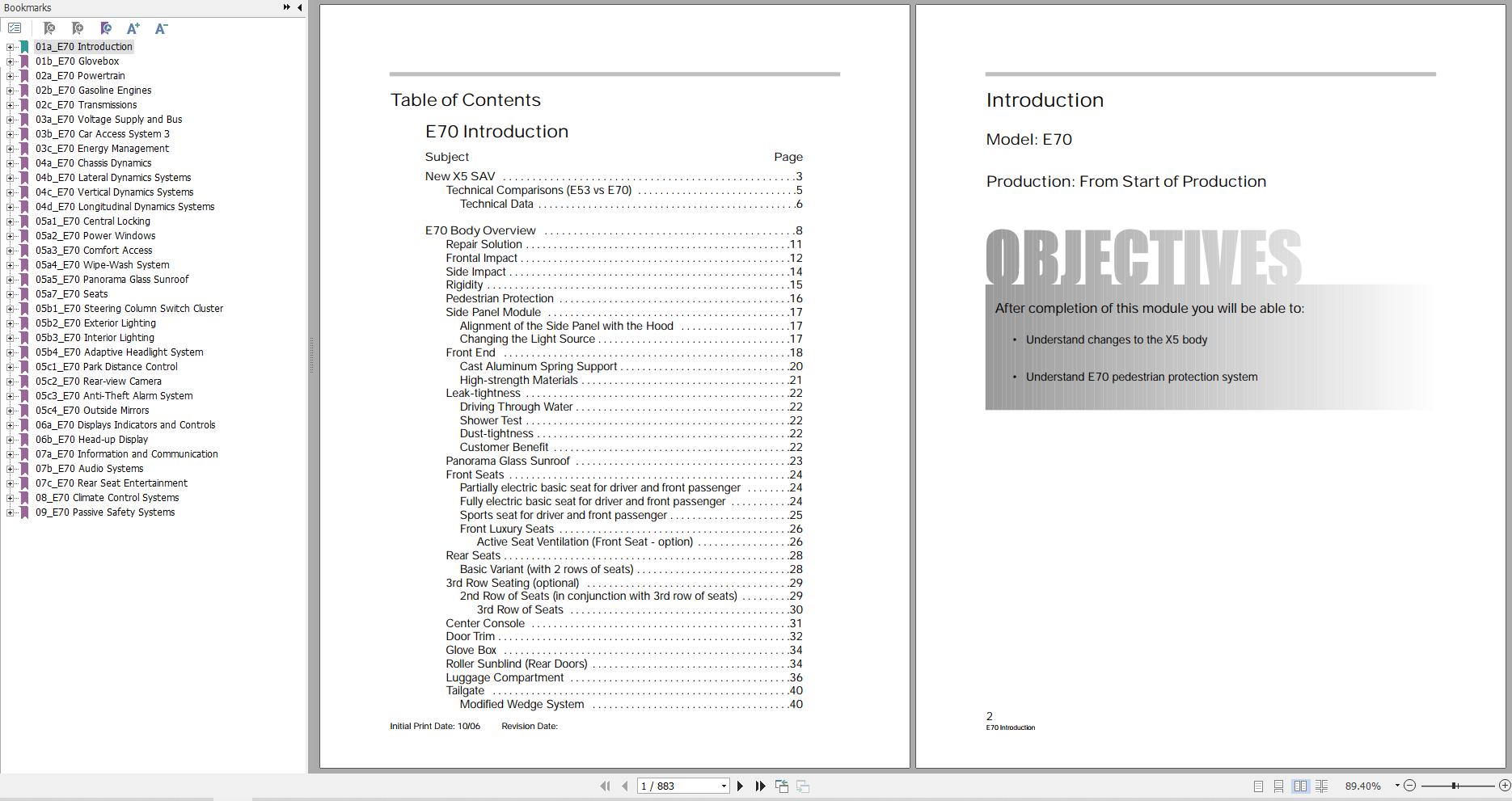 BMW X5 E70 2006 2013 Diagram Service Repair Manual