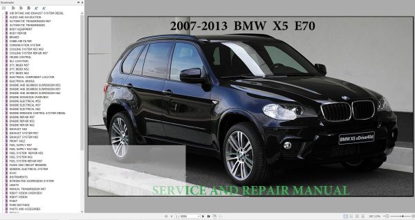 BMW X5 E70 2007 2013 Wiring Diagrams Service Repair Manual