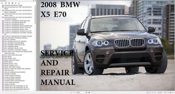 BMW X5 E70 30i 2008 Wiring Diagrams Service Repair Manual