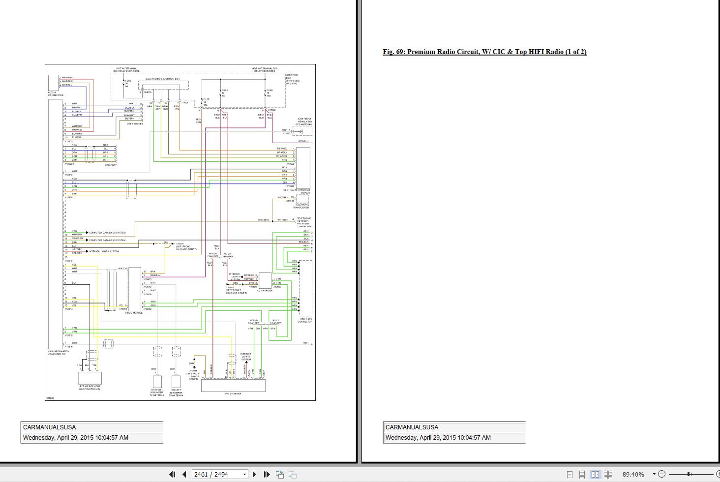 BMW Z4 E89 20062015 Schematic & Service Repair Manual