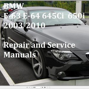BWM E63 E64 6 Series 2004 2010 Diagram Service Repair Manual