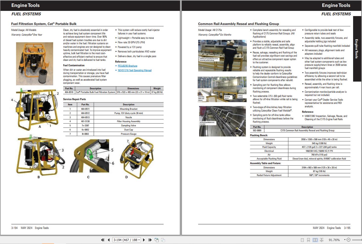 Caterpillar Dealer Service Tools Catalog 05.2024