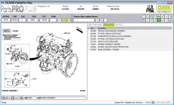 Clark ForkLift Parts Pro Plus EPC v549 06.2024 Spare Parts Catalog 4