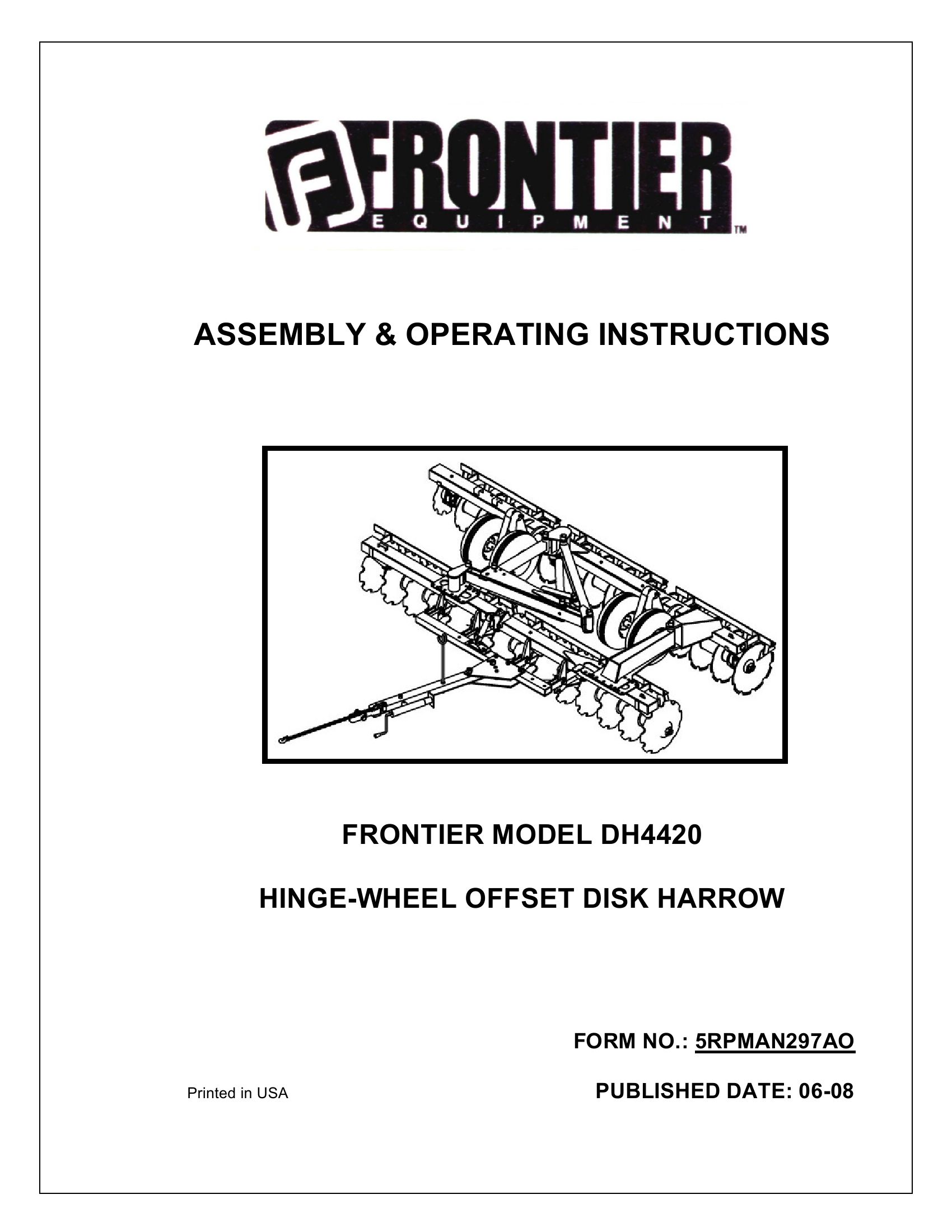 Frontier Agricultural DH4420 Assembly Operating Instruction