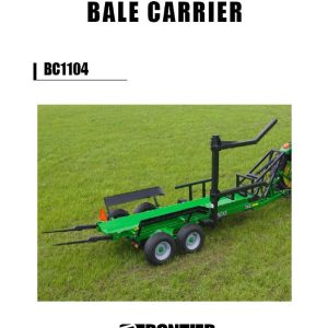 Frontier Bale Carrier BC1104 Operators Manual
