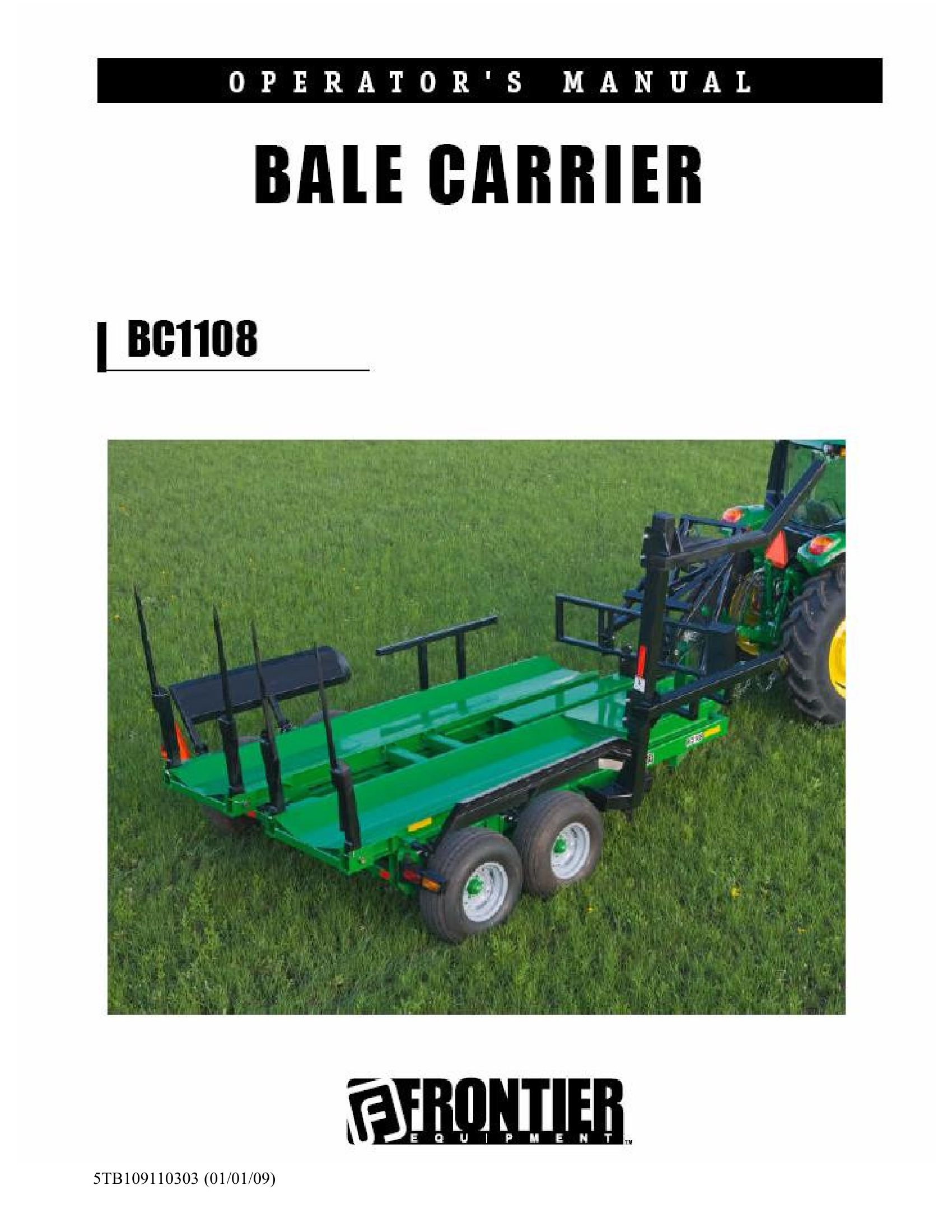 Frontier Bale Carrier BC1108 Operators Manual