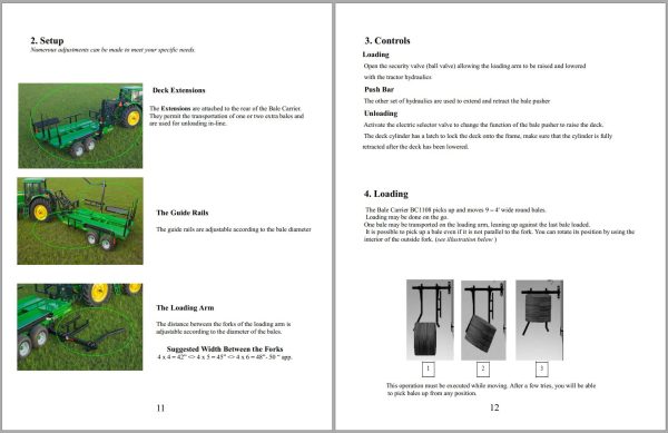 Frontier Bale Carrier BC1108 Operators Manual 1