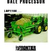 Frontier Bale Processor BP1166 Operators Manual