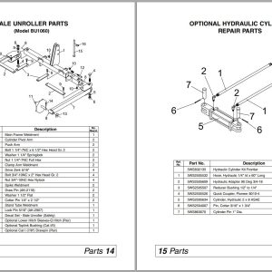 Frontier Bale Unroller 3 Pt Hitch Bu1060 Operators Manual 1