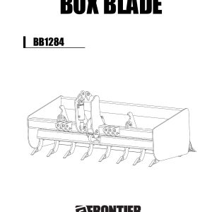 Frontier Box Blade BB1284 Operators Manual