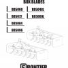Frontier Box Blades BB5060 BB5096 Operators Manual