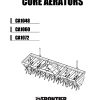 Frontier Core Aerators CA1048 CA1072 Operators Manual