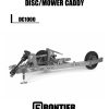 Frontier Disc Mower Caddy DC1000 Operators Manual