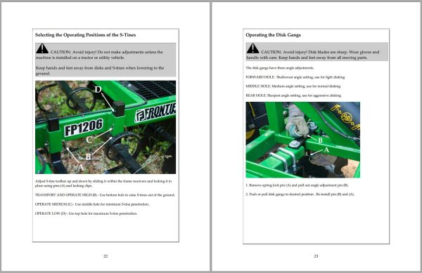 Frontier Food Plot Seeders FP1204 FP1208 Operators Manual 1