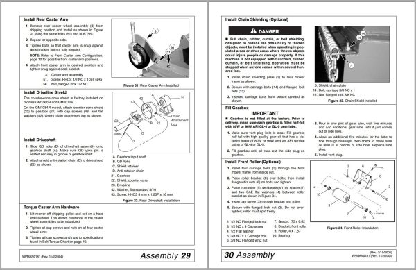Frontier Grooming Mowers GM1060R GM1084R Operators Manual 9.2007 1